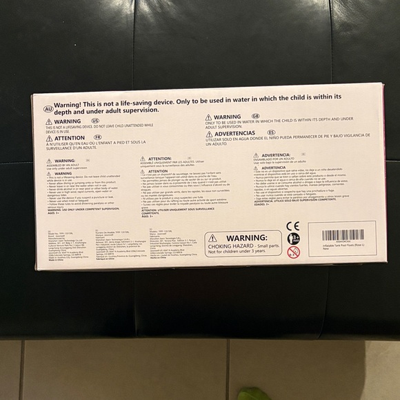 Pink Inflatable Tank Pool Float - Picture 3 of 3